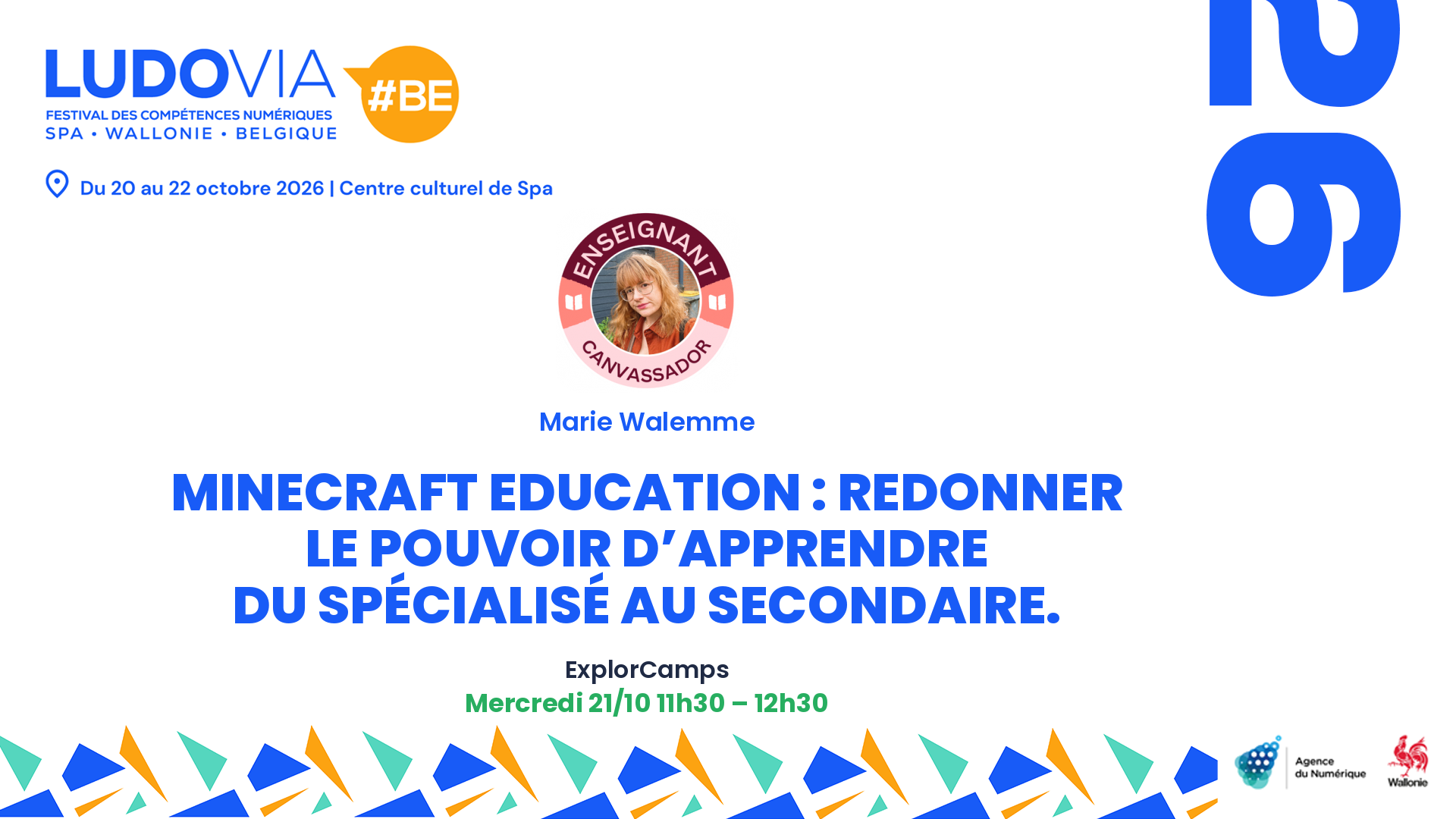 Carte de présentation : Minecraft Education : redonner le pouvoir d'apprendre du spécialisé au secondaire.