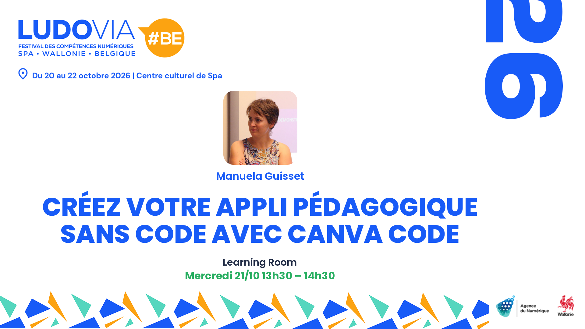 Carte de présentation : Créez votre appli pédagogique sans code avec Canva Code