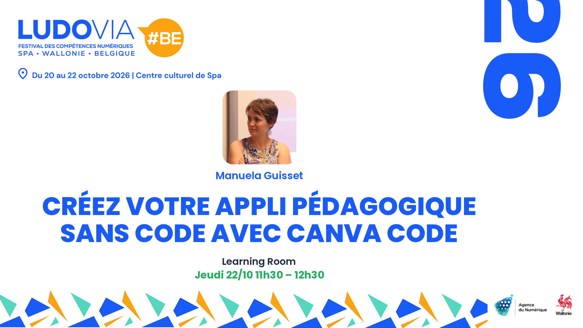 Carte de présentation : Créez votre appli pédagogique sans code avec Canva Code