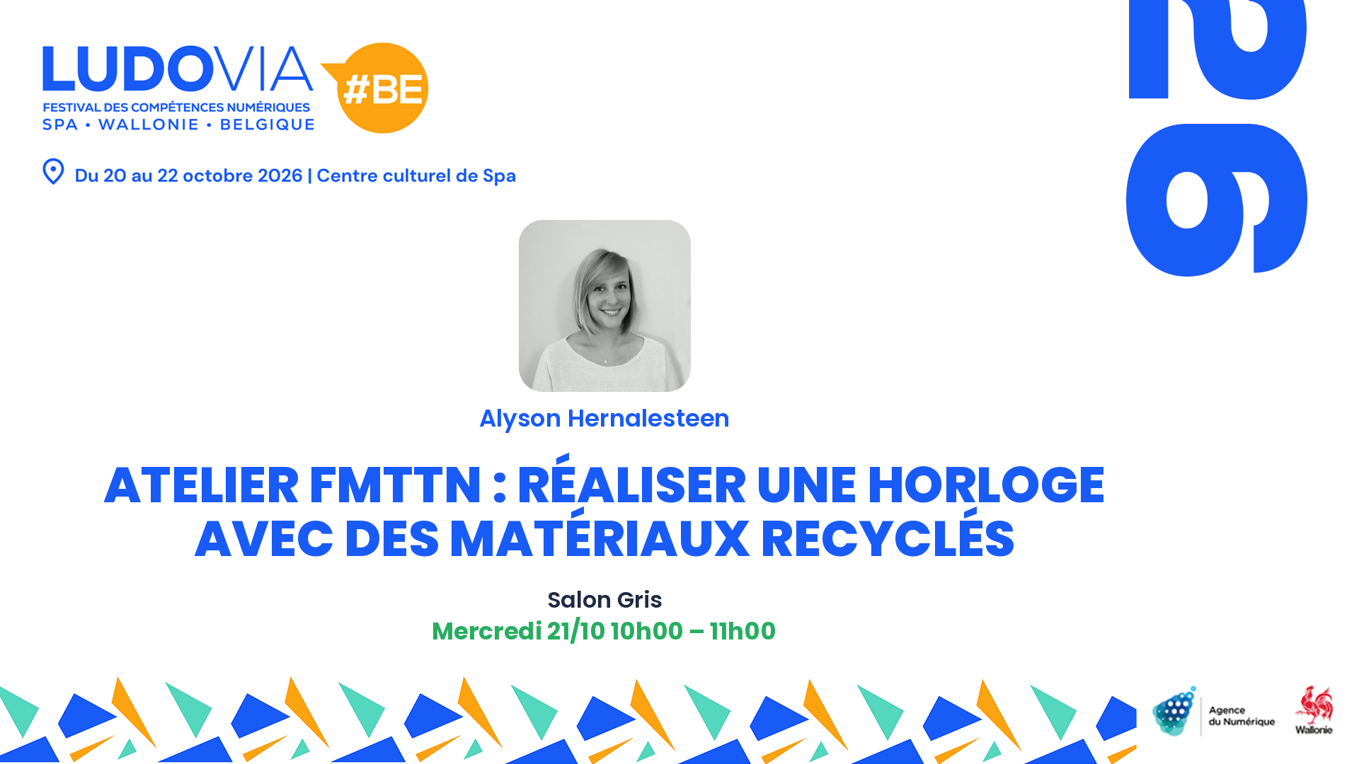 Carte de présentation : Atelier FMTTN : réaliser une horloge avec des matériaux recyclés